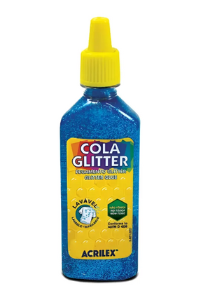 COLA COLORIDA GLITTER 23G ACRILEX UND 2900