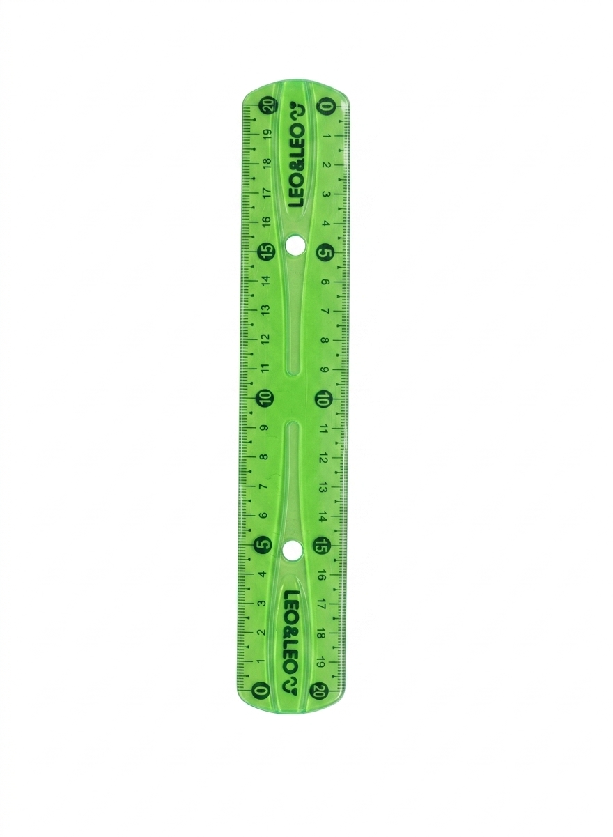 REGUA FLEXIVEL 20CM CORES LEO E LEO