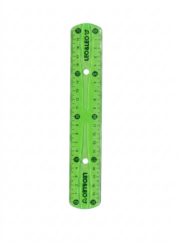 REGUA FLEXIVEL 20CM CORES LEO E LEO