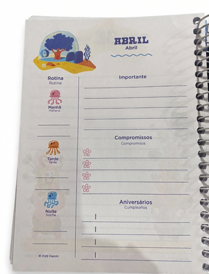 AGENDA DIARIA BOB ESPONJA 352 FLS JANDAIA