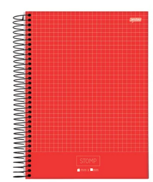 CADERNO QUADRICULADO ESPIRAL 10X10MM 96 FLS JANDAIA