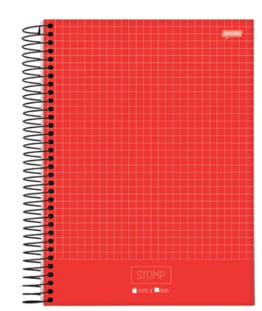 CADERNO QUADRICULADO ESPIRAL 10X10MM 96 FLS JANDAIA