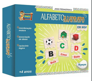 ALFABETO ILUSTRADO MADEIRA 79 PÇS URIARTE 0743