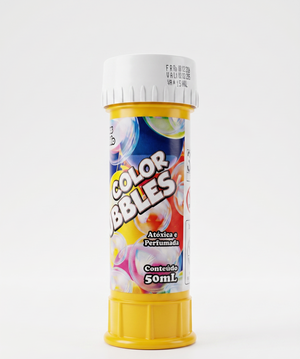 BOLHA SABAO PERFUMADA COLOR BUBBLE 50 ML BRASILFLEX 871004