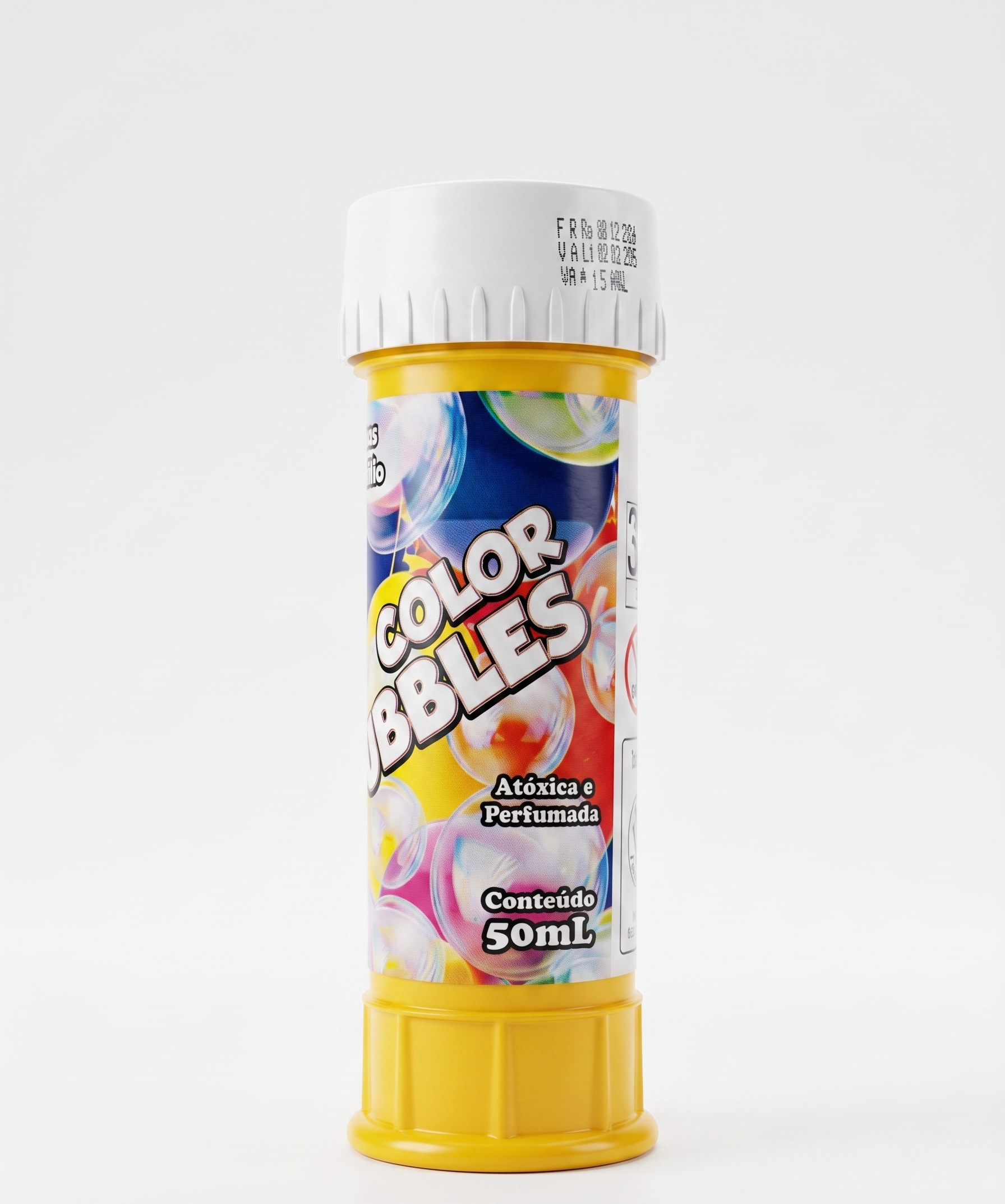 BOLHA SABAO PERFUMADA COLOR BUBBLE 50 ML BRASILFLEX 871004