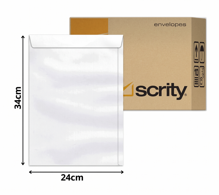 ENVELOPE SACO BRANCO A4 SCRITY 240X340 SOF734
