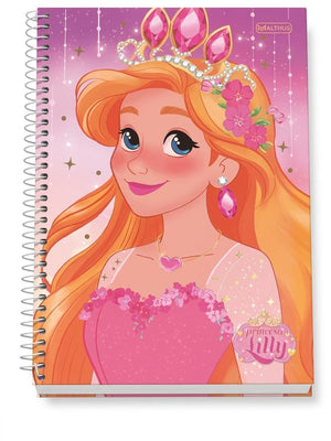 CADERNO 12 M PRINCESA LILLY JANDAIA