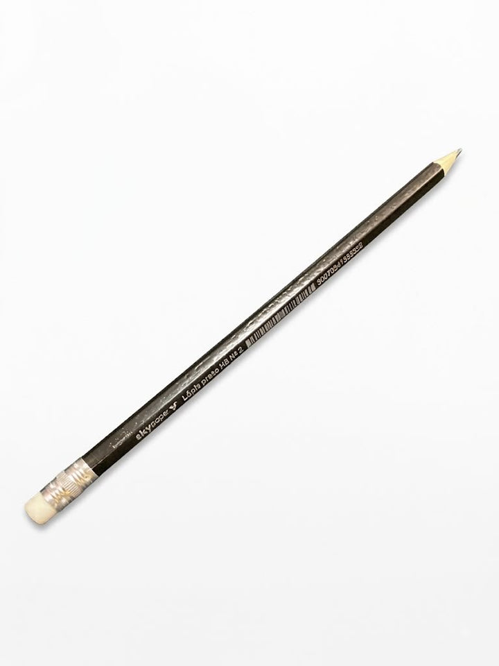 LAPIS GRAFITE SEXTAVADO COM BORRACHA HB 2 SKYPAPER SK1206