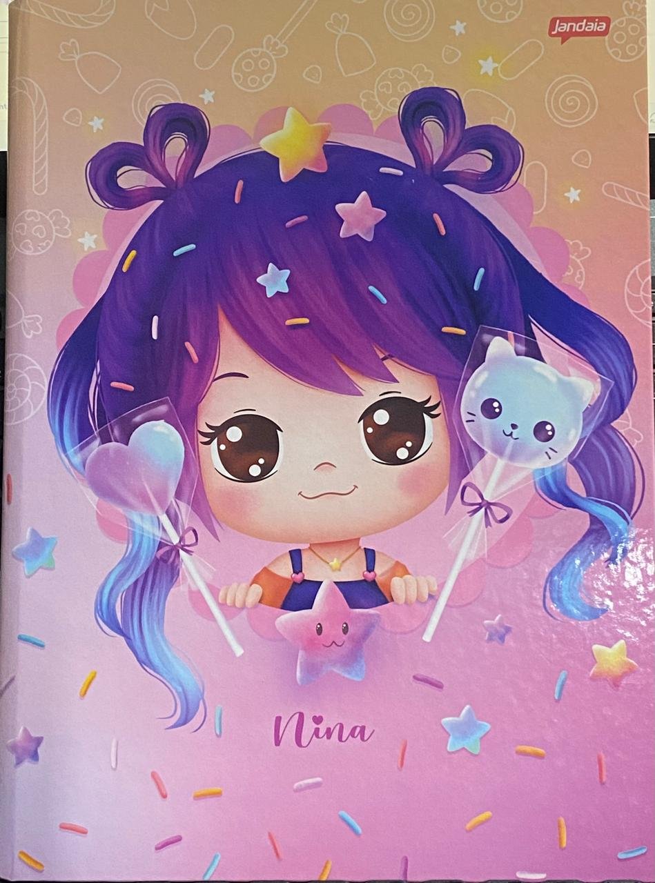 CADERNO BROCHURA GRANDE NINA JANDAIA  80 FLS 