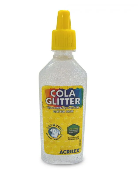 COLA COLORIDA GLITTER 23G ACRILEX UND 2900