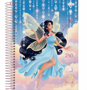 CADERNO 15 MATERIAS CONTO DE FADAS JANDAIA 240 FLS