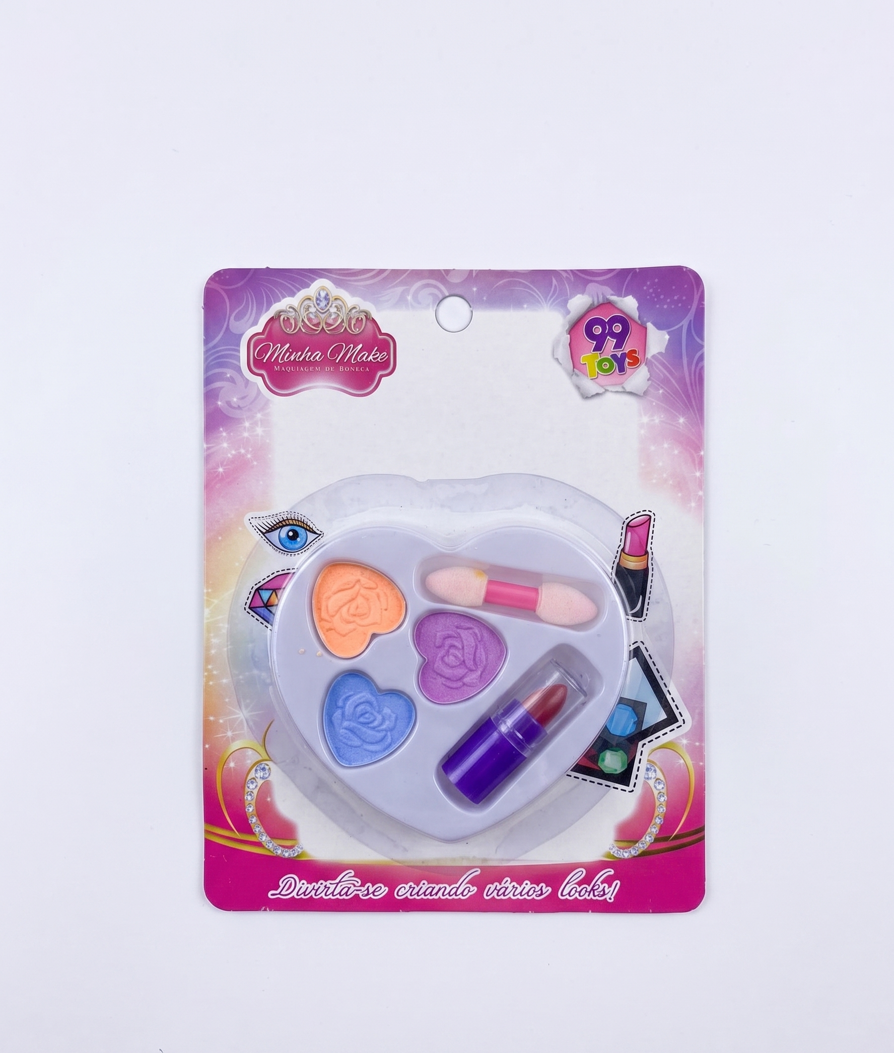 ESTOJO MAQUIAGEM INFANTIL MINHA MAKE 99 TOYS