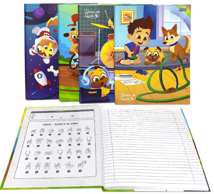 CADERNO BROCHURA GRANDE TURMA DO DUDA JANDAIA 80 FLS