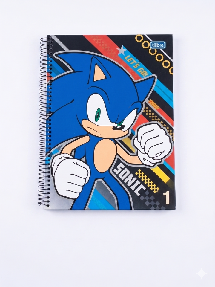 CADERNO 1M ESPIRAL SONIC 80 FLS TILIBRA