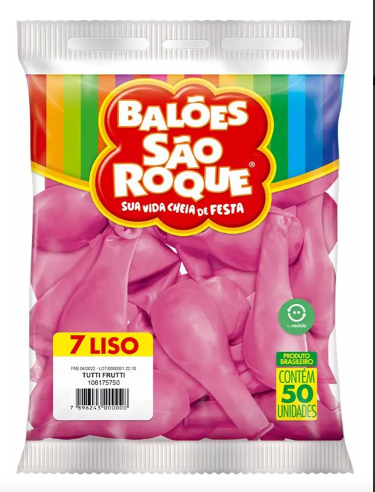 BALÃO REDONDO N09 SAO ROQUE 50 UND 