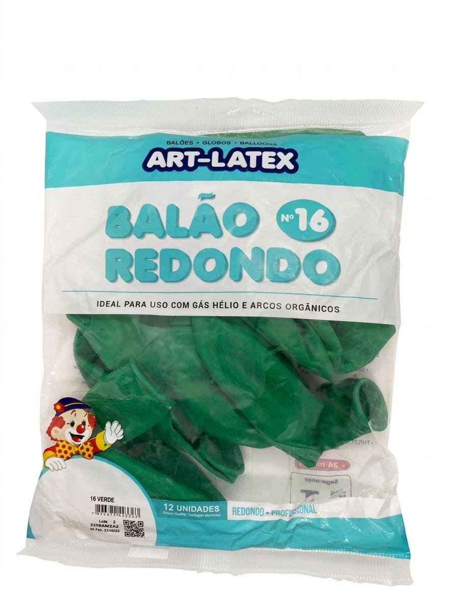 BALÃO REDONDO  N16 ART LATEX 12 UND